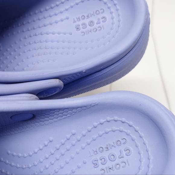 Crocs Kids Violet Classic Crush Clogs - Picture 9 of 13